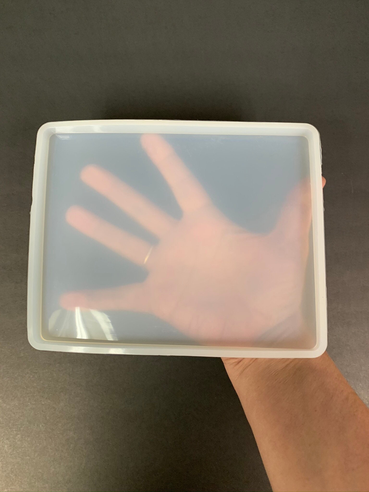 Rectangle Silicone Resin Mold, Large7.25 x5.75inch or Medium7 x5inch …