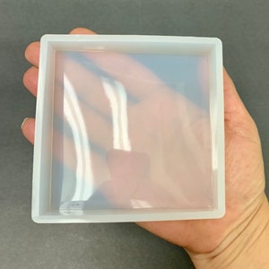 Square Silicone Resin Mold 4 x4 x.75inch