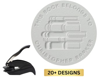 Custom Book Embosser for you to Personalize Library Books!  10+ Designs