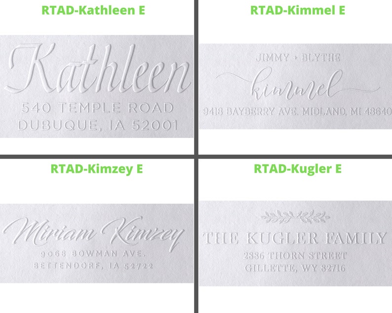 Address Embosser Custom Embosser Seal Gift Embosser Envelope Etsy