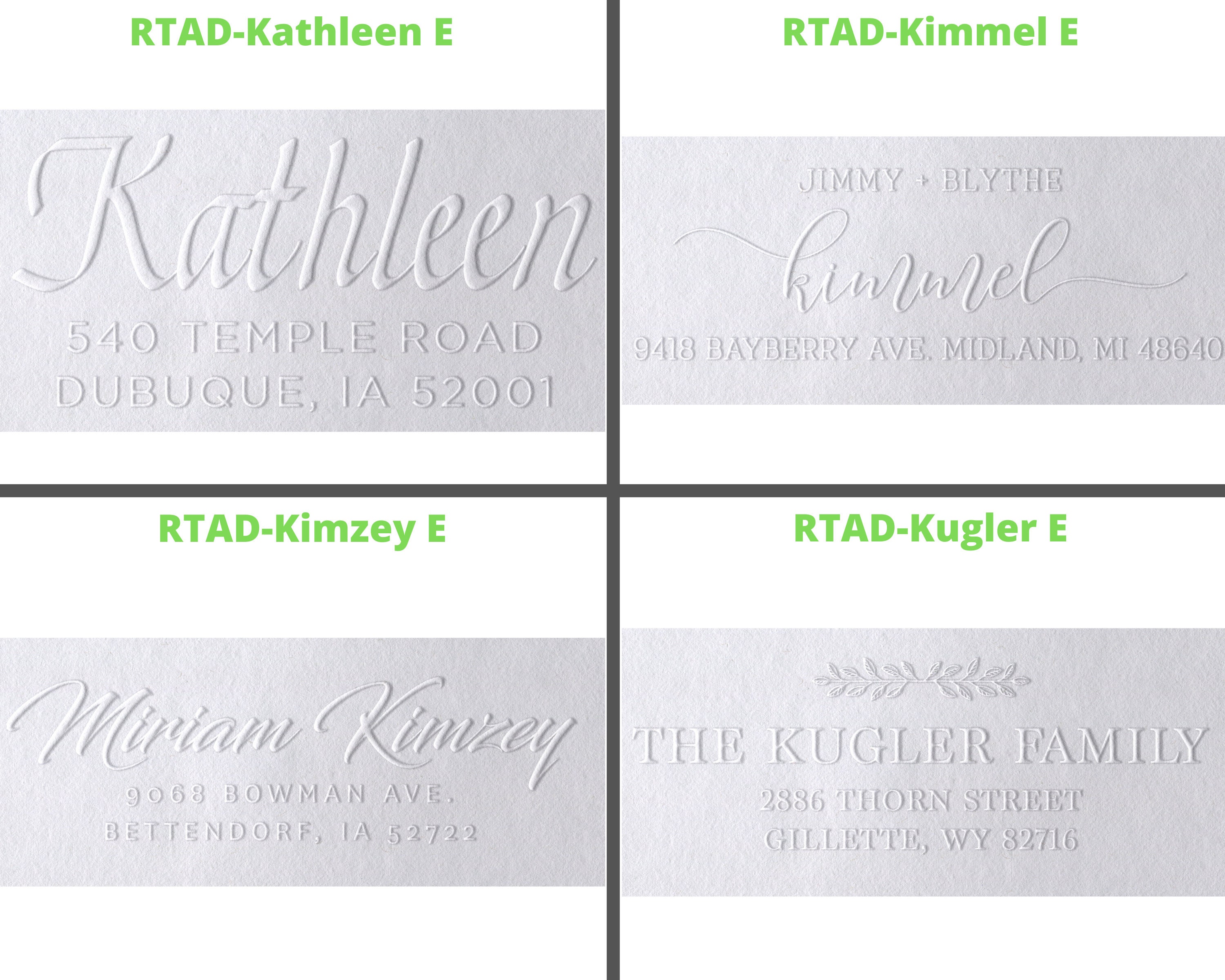 Embosser Script Personalized Address Embosser Custom Embosser Seal Gift Script - Etsy