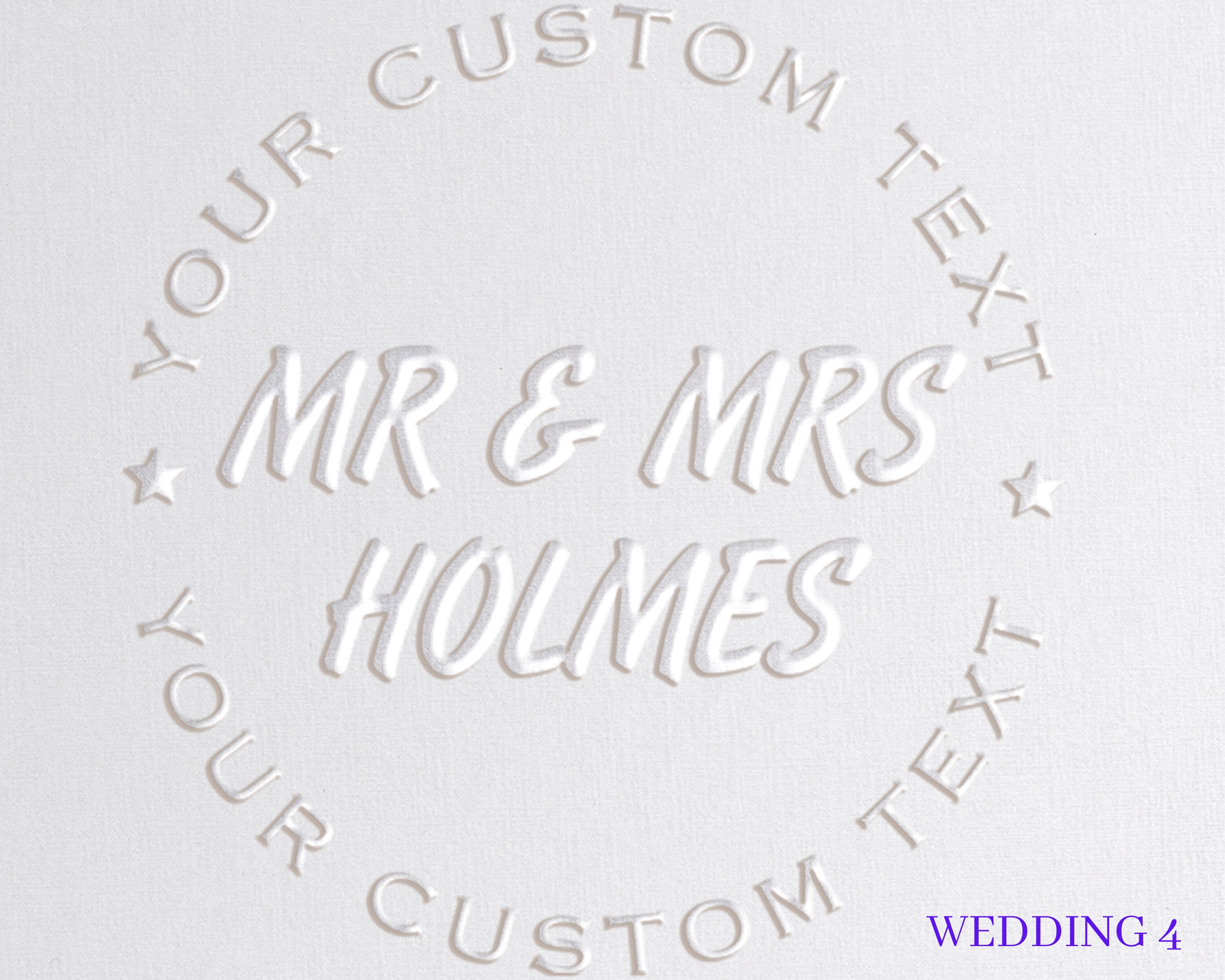 Wedding Embosser Stamp Embosser Seal for Wedding Envelopes Etsy