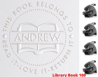 Library Embosser, Book Embosser Personalized, Custom Embosser, Ex Libris Embosser, Logo Embosser, Personalized Embosser, Custom Stamps Gift