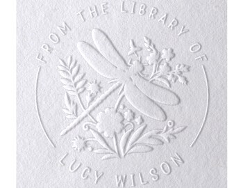 Library Book Embosser Custom Initials Monogram Ex Libris This Book Belongs To Book Plate Personalized Great Gift Idea for Book Lover