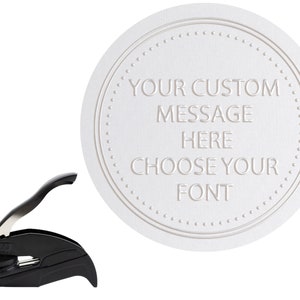 Wedding Embosser Stamp - Embosser Seal for Wedding Envelopes Monogram Wedding Stamp - Couples Initials Personalized Monogram Wedding