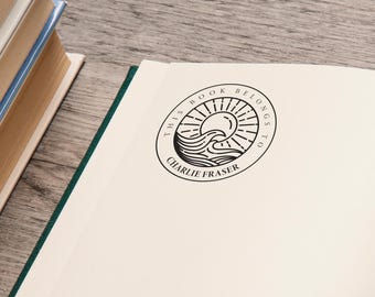 Personalized Ex Libris Book Embosser | Book lover gifts | Custom From The Library Of Book Stamp | Library Embosser