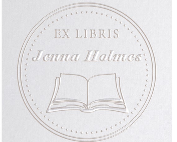 Personalized Book Embosser Custom Library Embosser Seal Customized This Book  Belongs To,Custom Book Stamp from