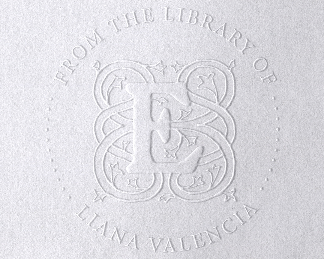 From the Library of Book Embosser Custom Personalized From the Library ...