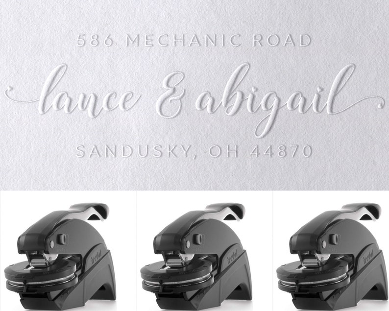 Address Embosser Custom Embosser Seal Gift Embosser Envelope Etsy