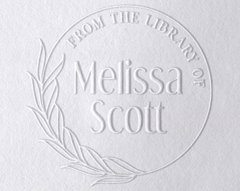 TOP Rated Custom Book Embosser | Personalized Library Book Stamp | Gift for Book Lovers