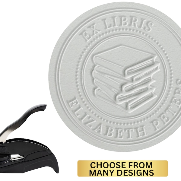 Embosser pour livre de bibliothèque de tampons d'enseignant Livre de tampons ex libris de la bibliothèque de retour à tampon, gaufrage personnalisé, veuillez retourner à