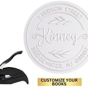 Custom Embosser, Custom Address Embosser, Address Embosser, Embosser Stamp, Embosser Seal, Monogram Embosser, Wedding Embosser