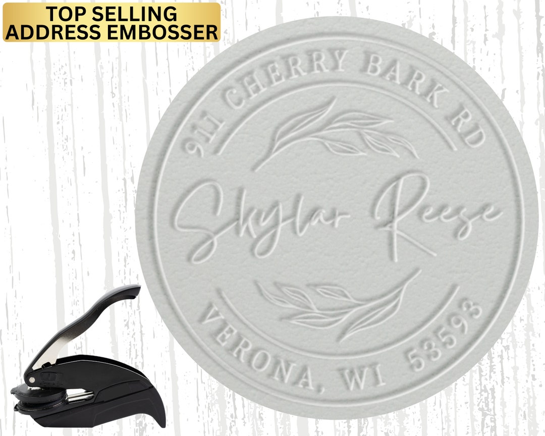 TOP SELLING Custom Personalized Embosser, Custom Address Embosser