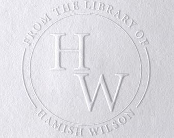 BEST SELLER Personalized Book Embosser – Custom Library Stamp for Book Lovers, Unique Gift for Readers, Teachers & Home Libraries