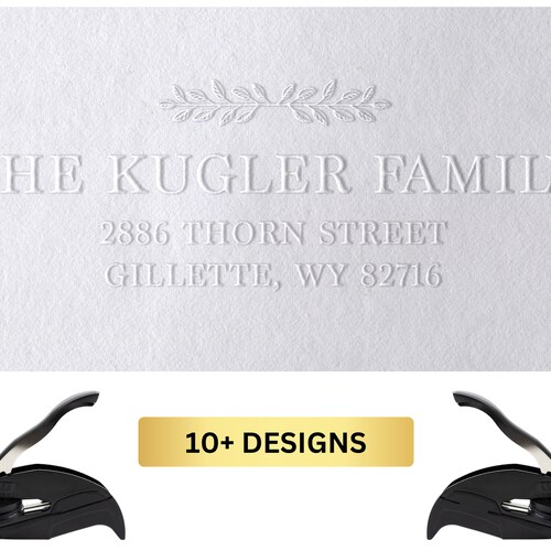 Address Embosser Custom Embosser Seal Gift Embosser Envelope Etsy