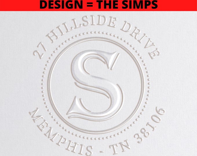 Embosser Custom Embosser Address Embosser Personalized Etsy