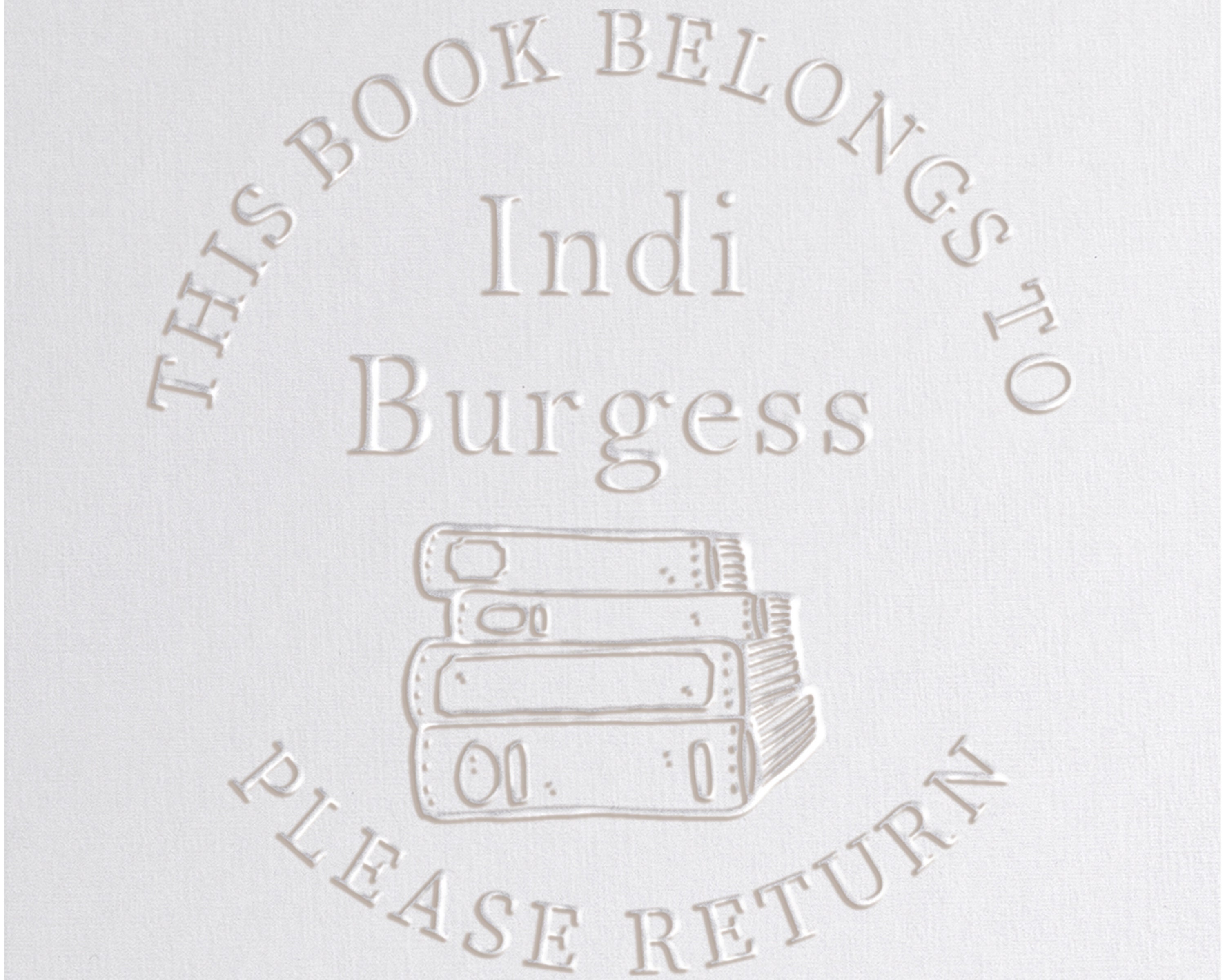 Personalized Book Embosser 10 Designs This Book Belongs to Etsy