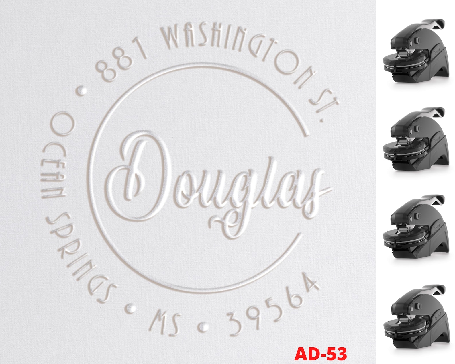 Custom Embosser Custom Address Embosser Address Embosser Etsy