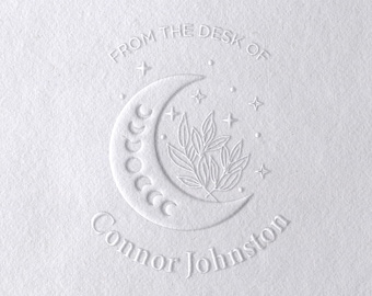 Personalized Ex Libris Book Embosser | Book lover gifts | Custom From The Library Of Book Stamp | Library Embosser