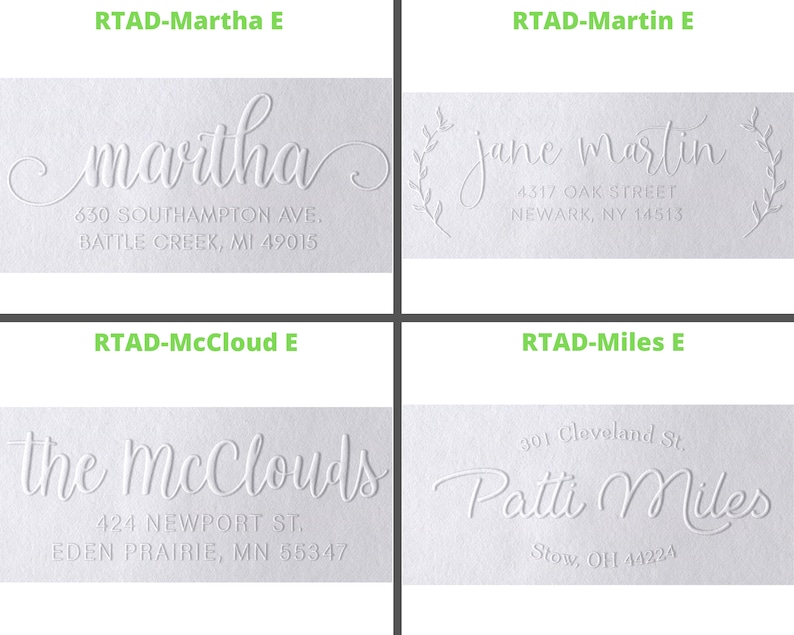 Address Embosser Custom Embosser Seal Gift Embosser Envelope Etsy