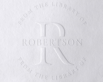 Personalized Book Lover Gift Embosser | Monogram Book Stamp Embosser | Rubber Stamp, Self Inking Stamp or Embosser