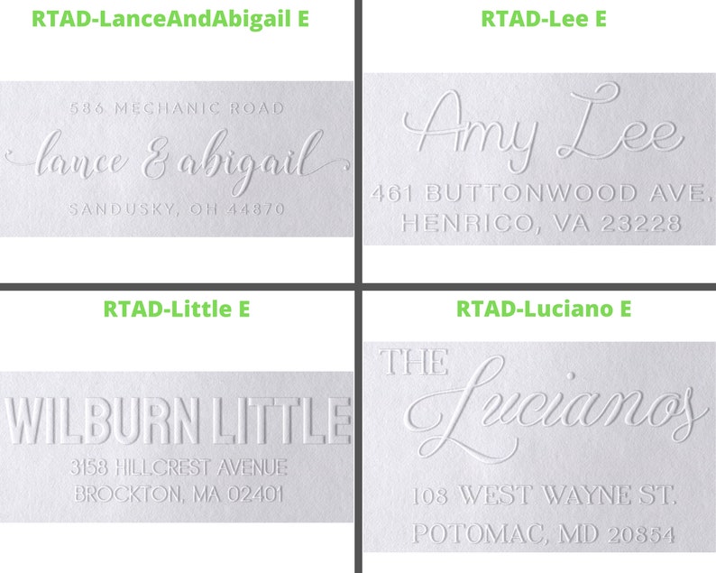 Address Embosser Custom Embosser Seal Gift Embosser Envelope Etsy