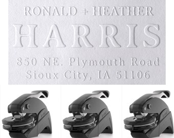 TOP SELLING Personalized Address Embosser Custom Embosser Seal Envelope Address Embosser Rectangle Embosser Seal 2" x 1"
