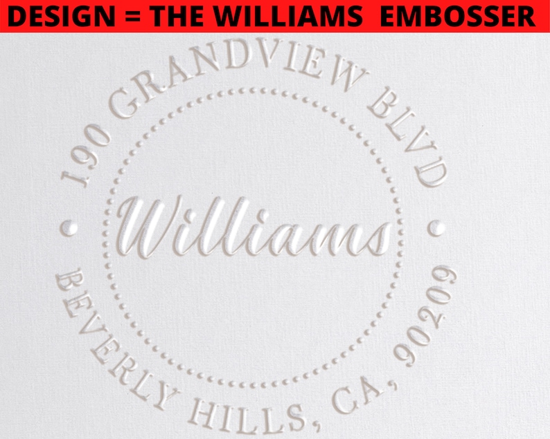 Custom Embosser, Custom Address Embosser, Embossing Stamp, Address Embosser, Embosser Stamp, Embosser Seal, Monogram Embosser, Embosser image 8