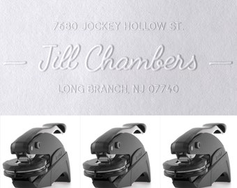 Custom Address Embosser Personalized Embosser Embosser Gift Rectangle Embosser Seal Script Calligraphy Embosser Envelope Address Seal