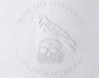 From The Library of Book Embosser Custom Personalized From the Library Of Book Belongs To Ex Libris Book Lover Gift
