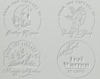 Book Embosser Custom Embossing Stamp Library Embosser Personalized