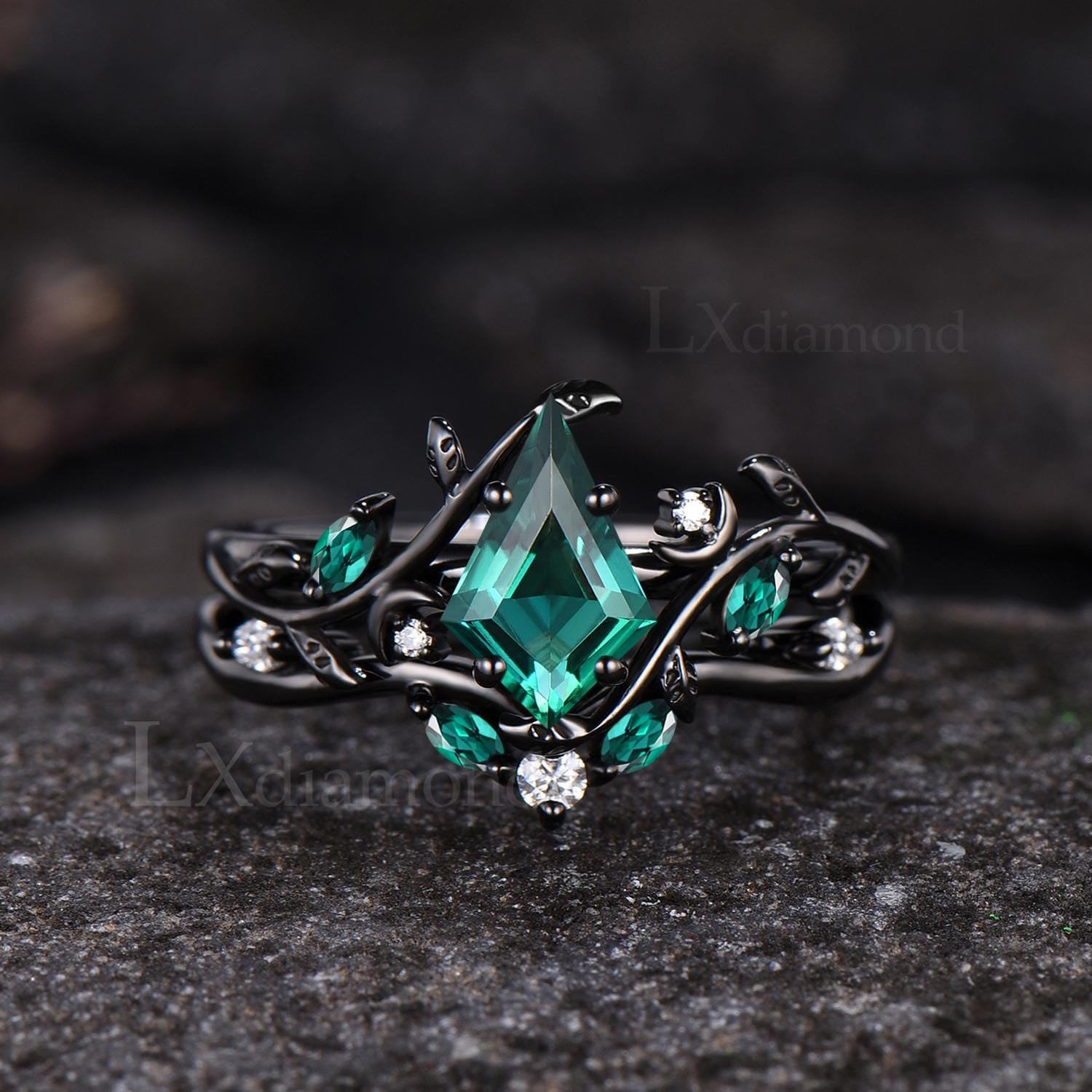 Art Deco Emerald Cut - Etsy