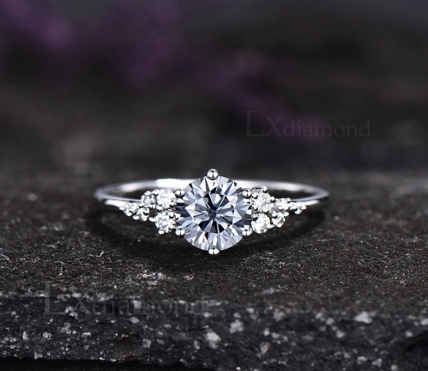 Diamond snowdrift shop ring
