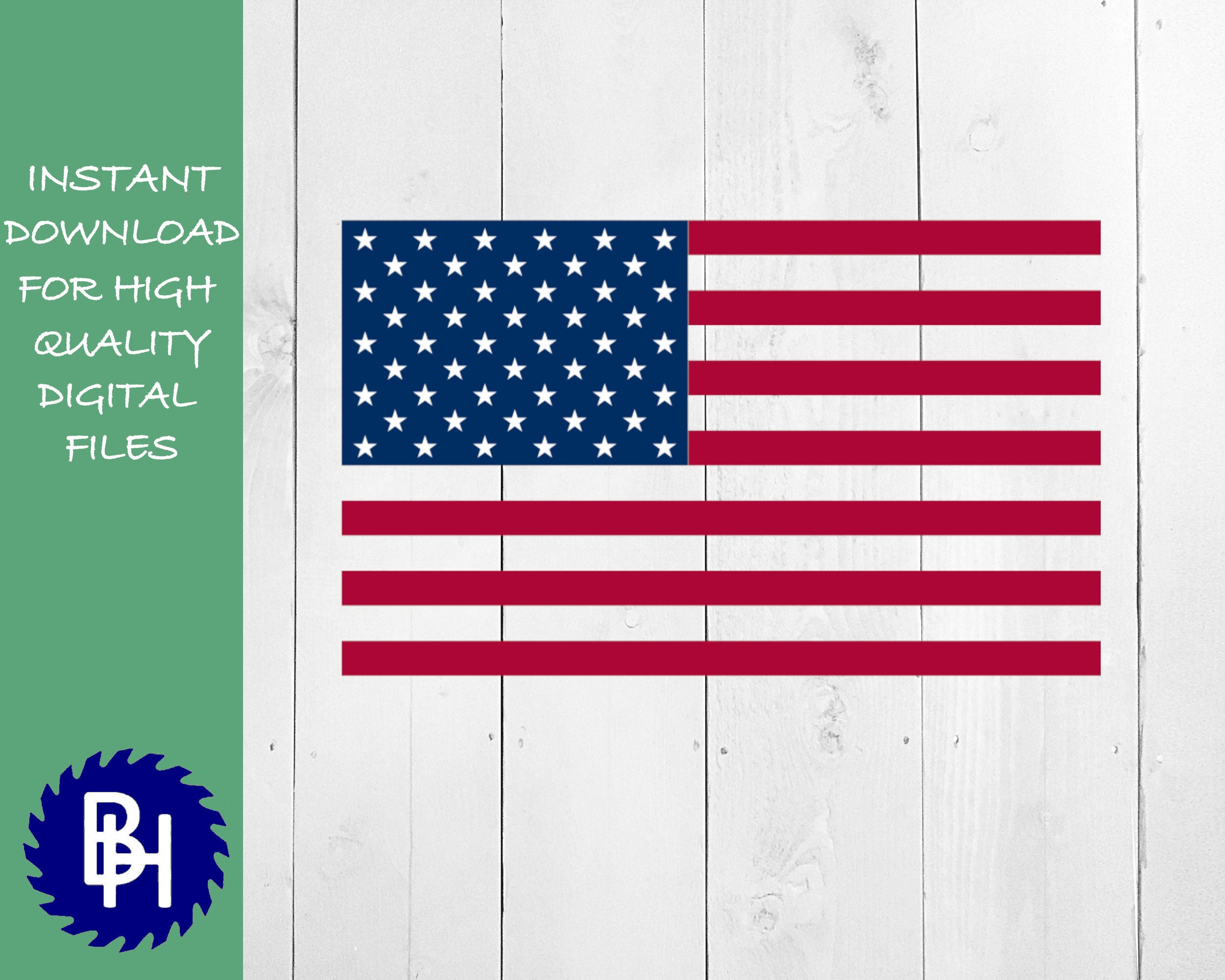 Color American flag svg png and jpeg file Etsy