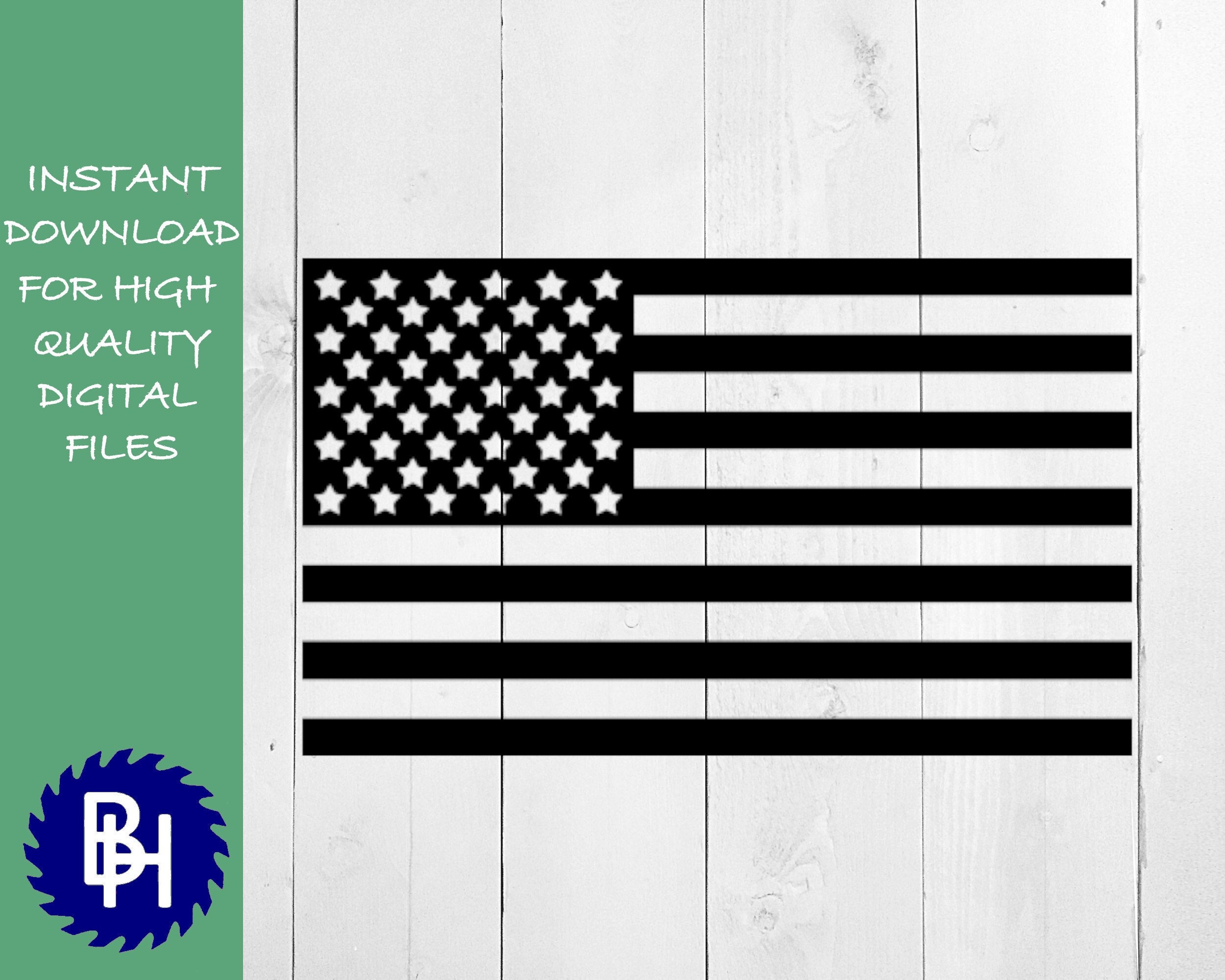 American Flag Svg Black and White American Flag Svg Military image