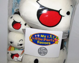 Gift Birthday - Theme Mix - The Odd 1s Out Plooosh Heads Bundle of (8) items - Large Small Plush & Pooofy stickers - Holidays - Any occasion