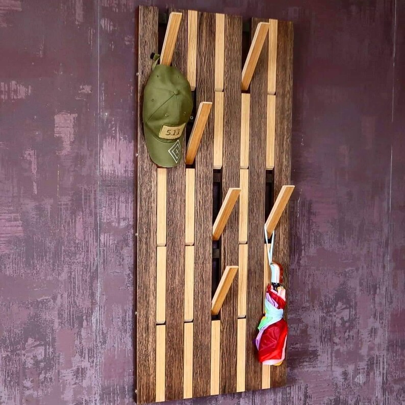 Piano WallMounted Organizer. Plywood Oak Etsy