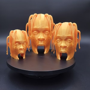 3D Printed Travis Scott Astroworld Figurine Statue Display Cactus Jack Decor