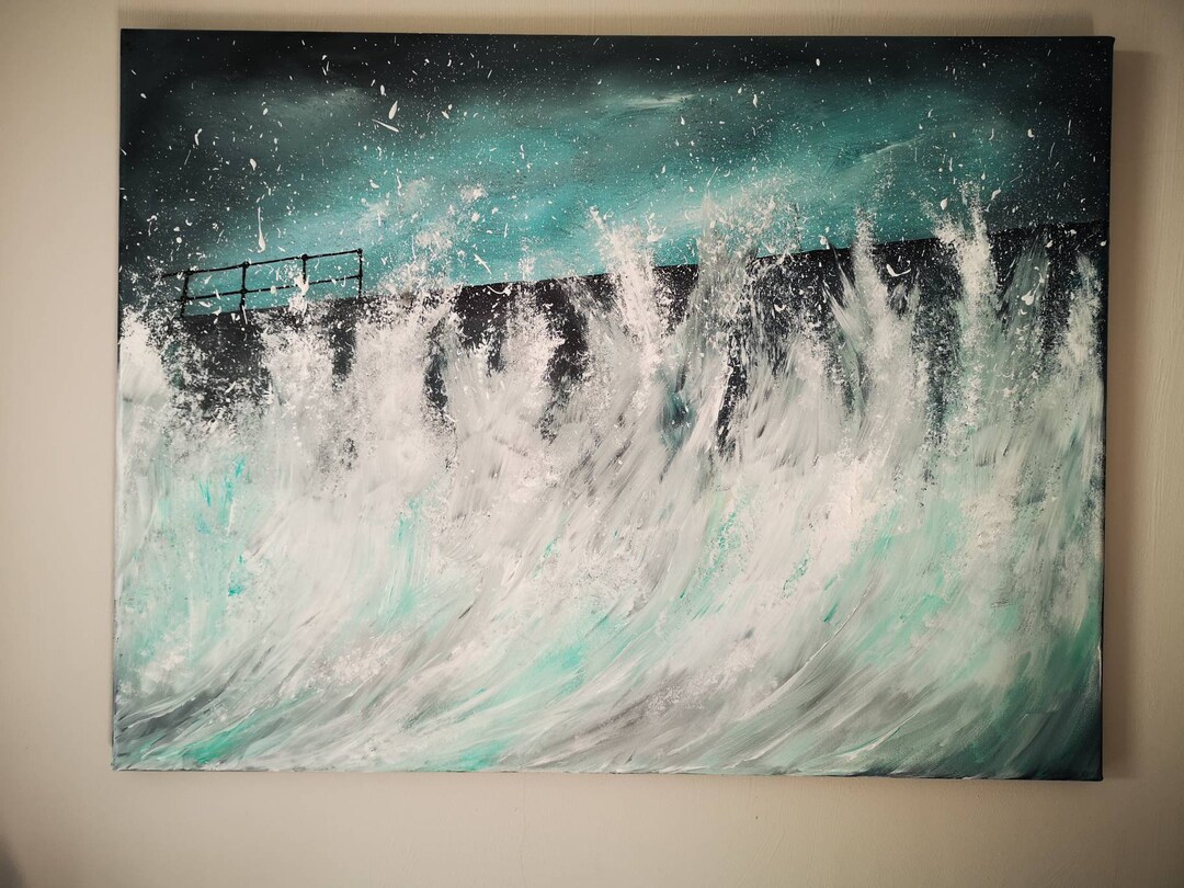 Alta marea del muro del porto Italia