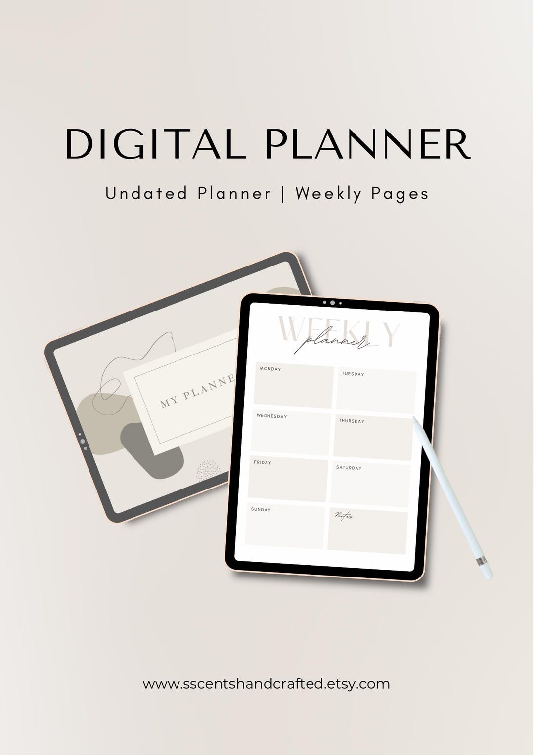 Weekly Planner Printable | Undated Digital Weekly Spread | To-do List ...