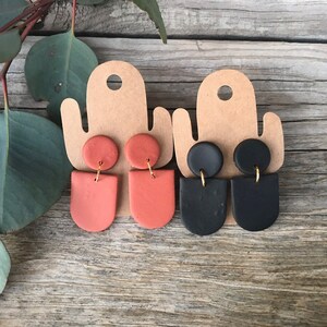 Minimalism Clay Arch Statement Earrings