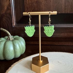 Frankenstein&#39;s Monster Halloween Clay-oorbellen