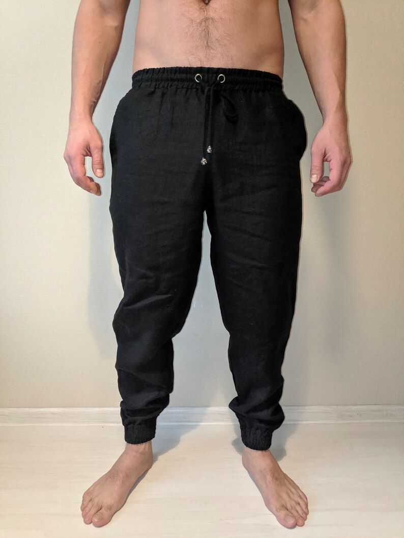 Men Linen Pajama Pants/ Pockets trousers/ Pantaloons/ Etsy