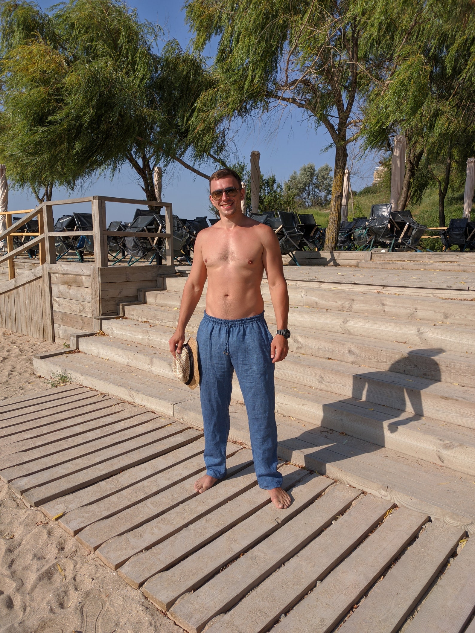 Natural Linen Mens Pants Summer Trousers Mens Linen Etsy