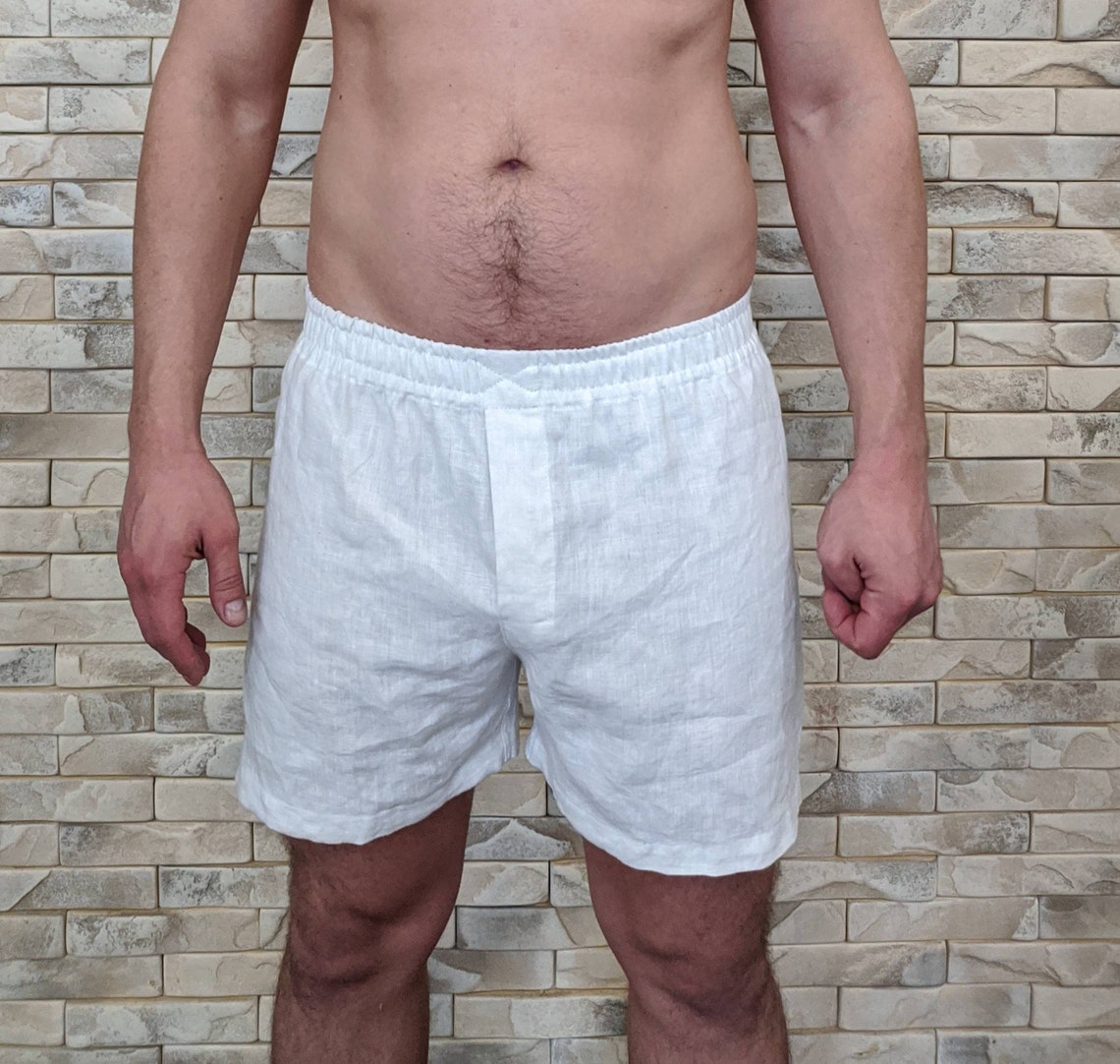Set of 4 pcs men linen boxers / linen underwear / pure linen / Etsy