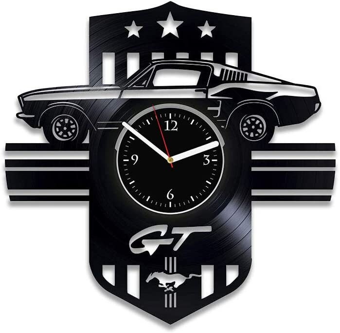 FAST US SHIPPING Ford Mustang Vinyl Record Wall Clock 12 Inch Etsy