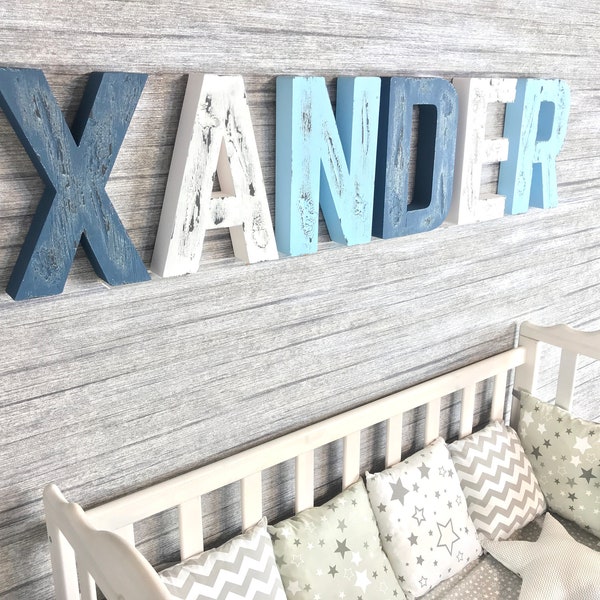 Boy Nursery Letters Etsy