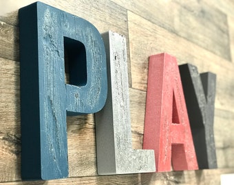 playroom wall letters