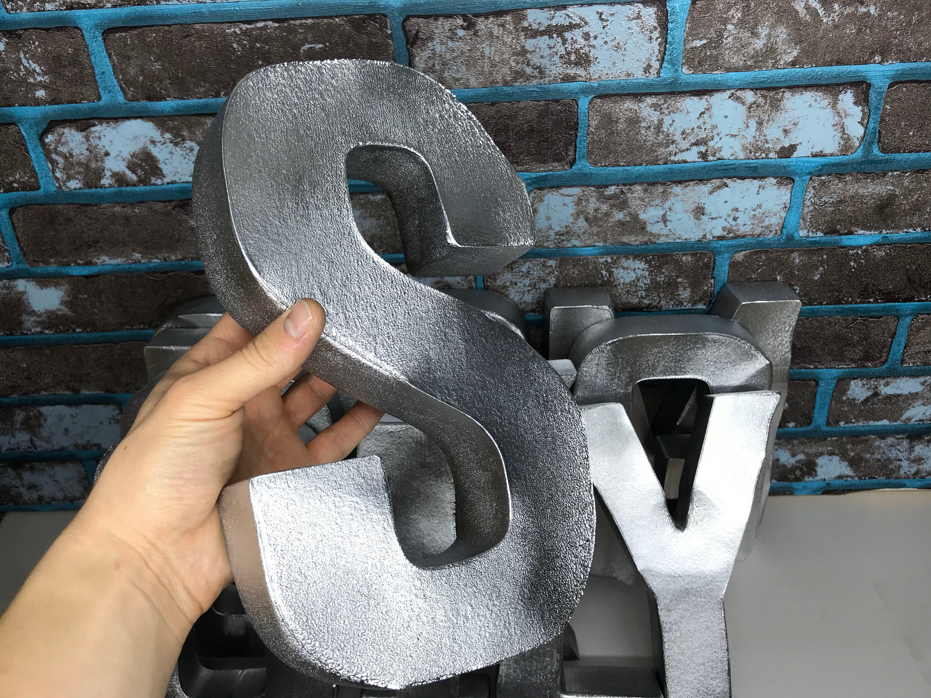 12 Metal letters Custom Metal sign Wall Letters Metal Etsy