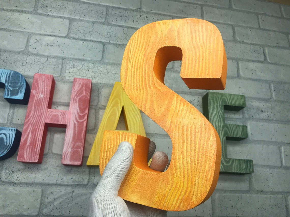 Wood Letters Wooden Signs Name Baby Wall letters Etsy